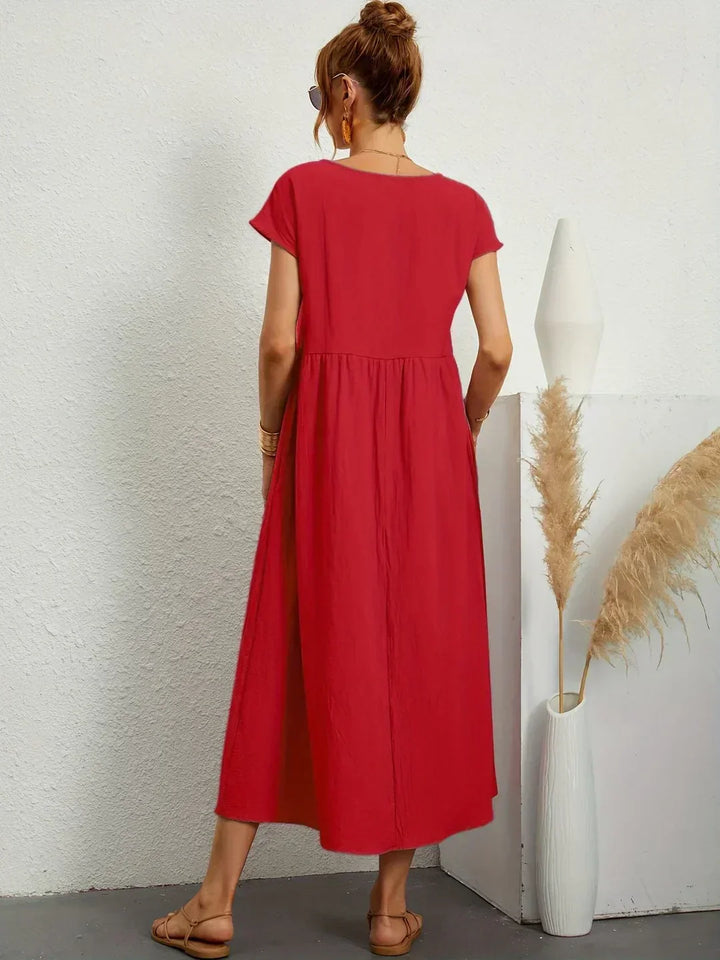 Lauren™ | Soft Lightweight Cotton Dress with Pockets