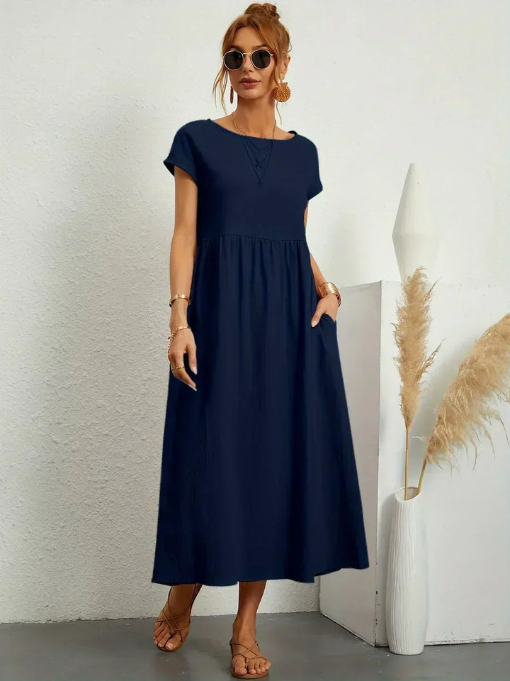 Lauren™ | Soft Lightweight Cotton Dress with Pockets