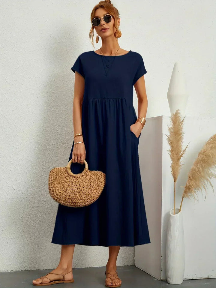 Lauren™ | Soft Lightweight Cotton Dress with Pockets