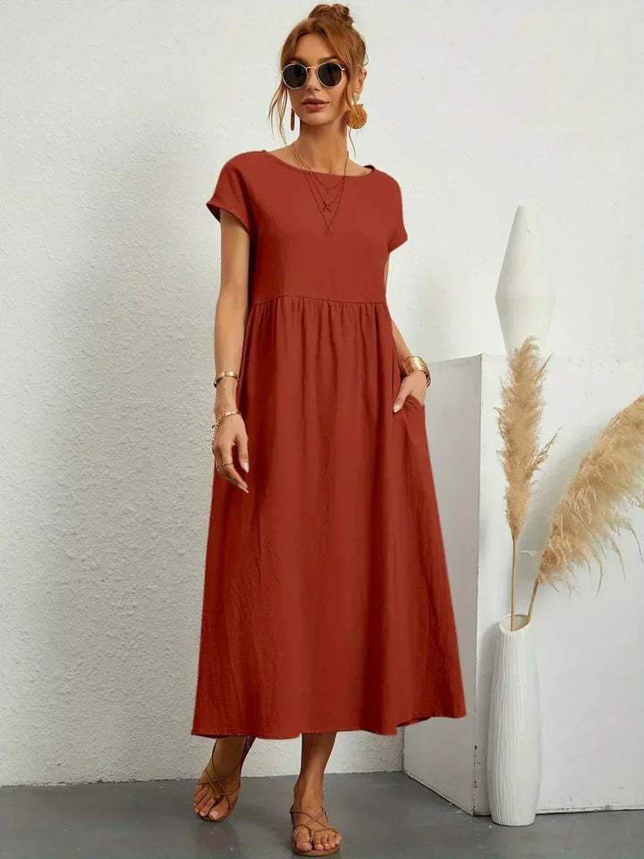 Lauren™ | Soft Lightweight Cotton Dress with Pockets