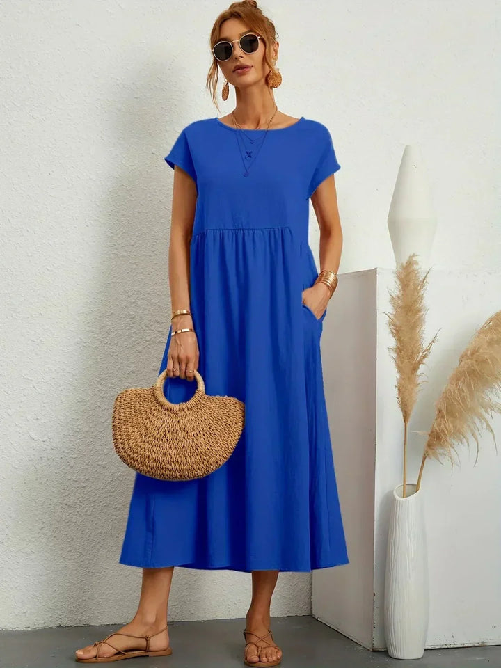 Lauren™ | Soft Lightweight Cotton Dress with Pockets