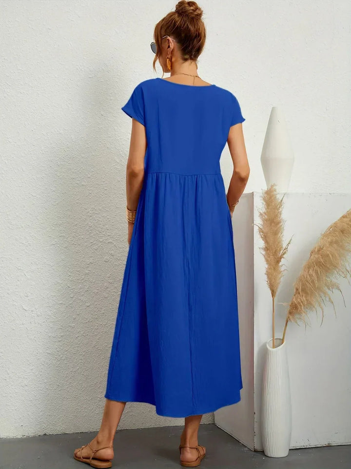 Lauren™ | Soft Lightweight Cotton Dress with Pockets