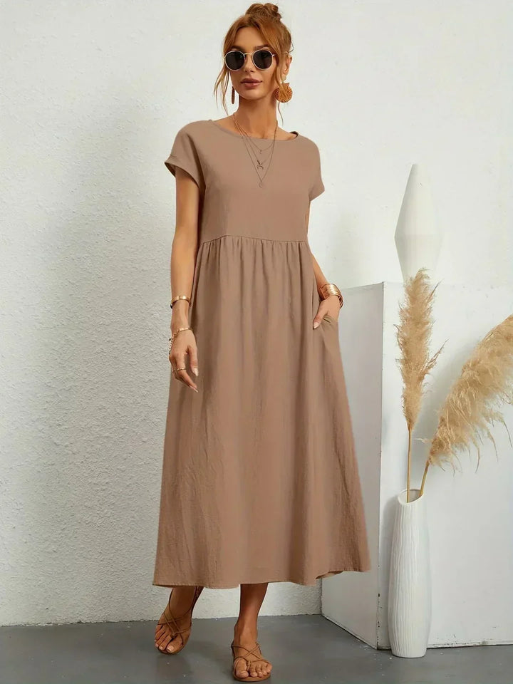 Lauren™ | Soft Lightweight Cotton Dress with Pockets
