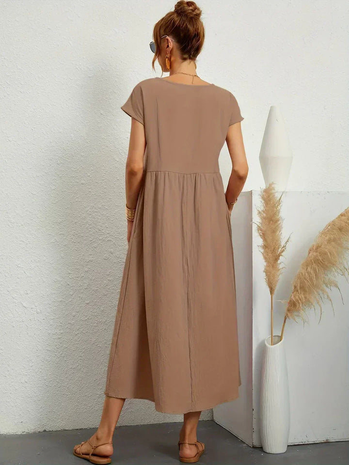 Lauren™ | Soft Lightweight Cotton Dress with Pockets