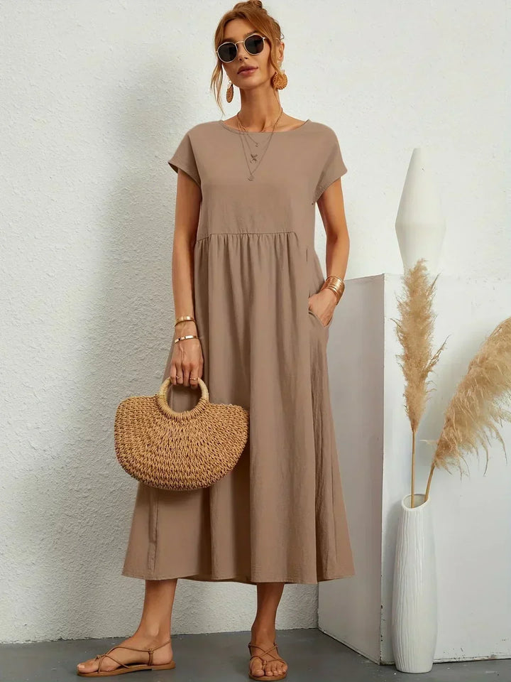 Lauren™ | Soft Lightweight Cotton Dress with Pockets