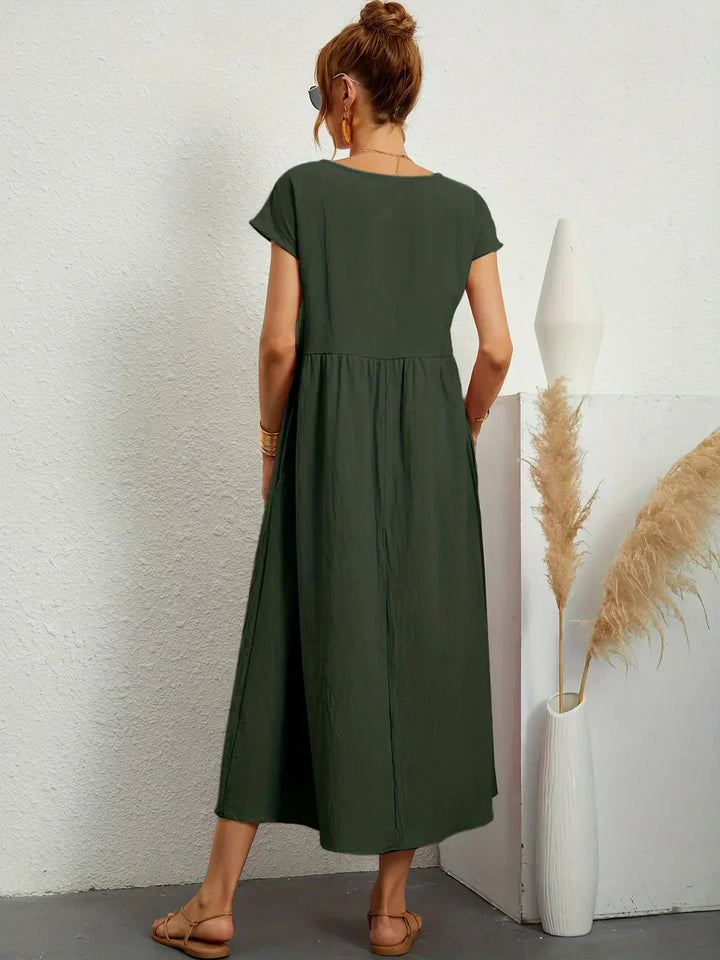 Lauren™ | Soft Lightweight Cotton Dress with Pockets
