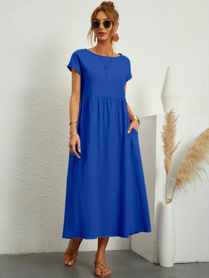 Lauren™ | Soft Lightweight Cotton Dress with Pockets