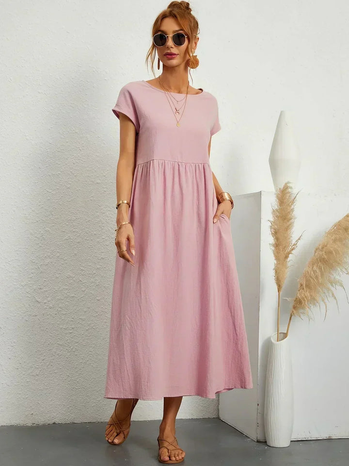 Lauren™ | Soft Lightweight Cotton Dress with Pockets