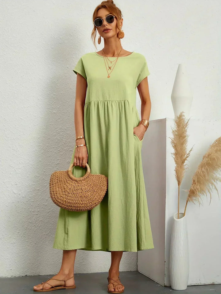 Lauren™ | Soft Lightweight Cotton Dress with Pockets