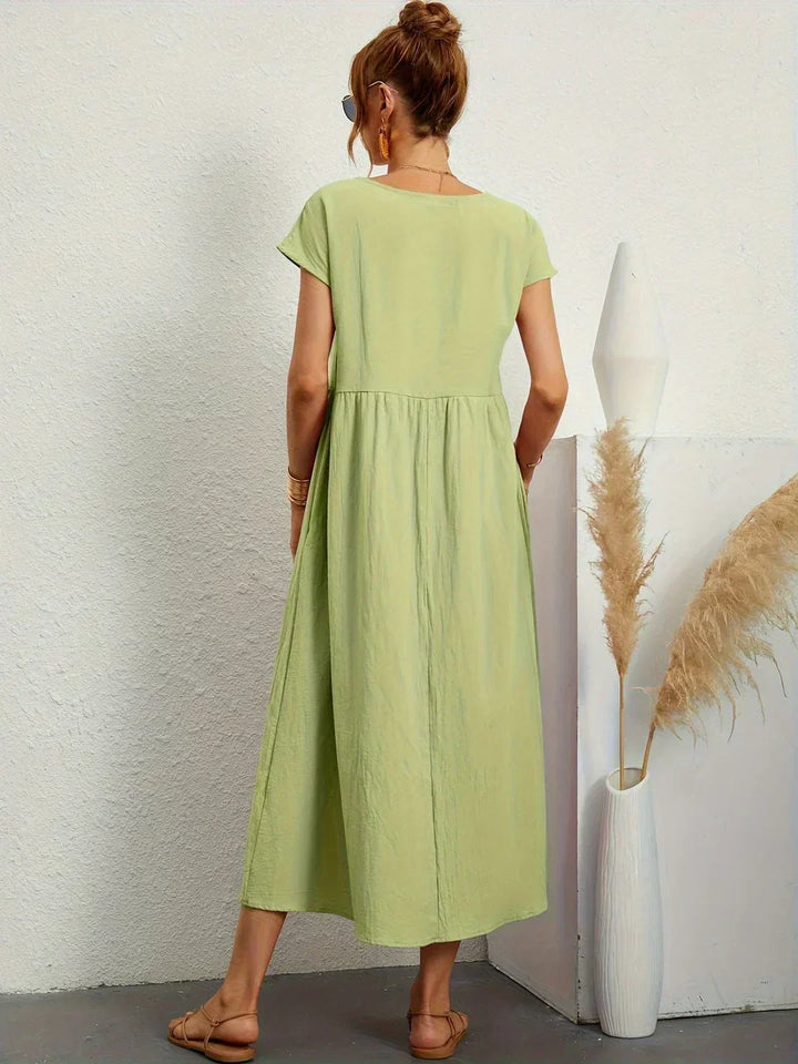 Lauren™ | Soft Lightweight Cotton Dress with Pockets