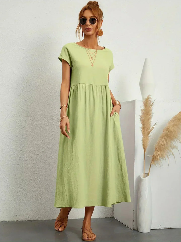 Lauren™ | Soft Lightweight Cotton Dress with Pockets