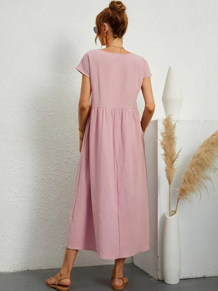 Lauren™ | Soft Lightweight Cotton Dress with Pockets