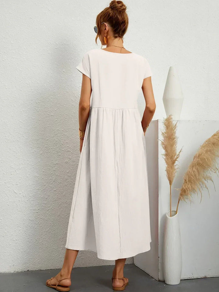 Lauren™ | Soft Lightweight Cotton Dress with Pockets