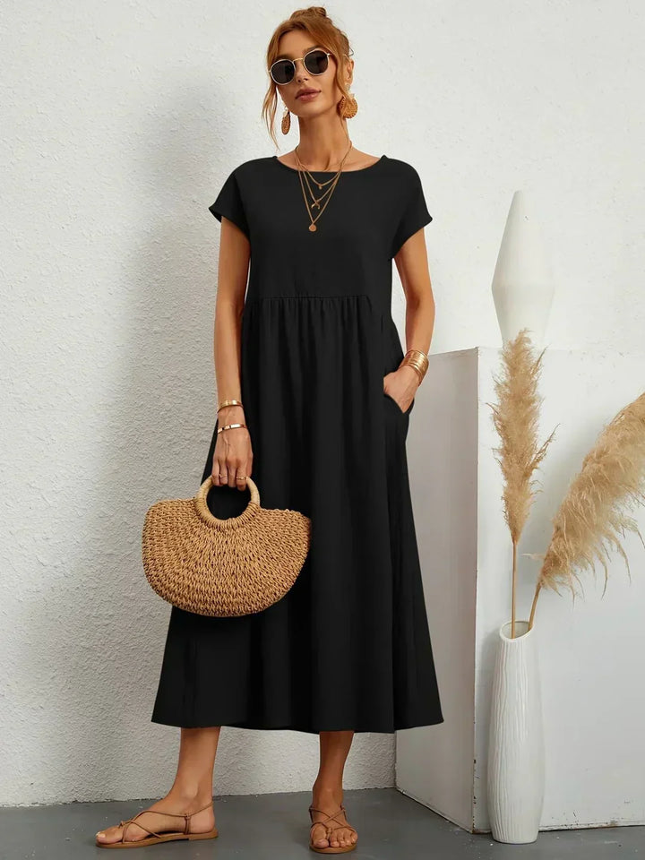 Lauren™ | Soft Lightweight Cotton Dress with Pockets