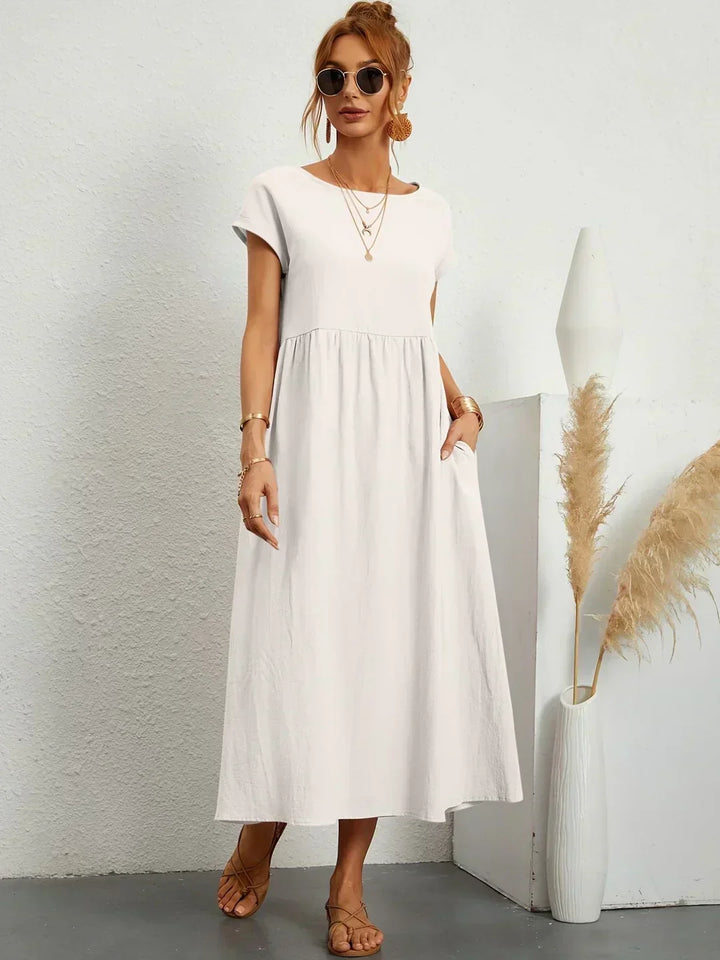 Lauren™ | Soft Lightweight Cotton Dress with Pockets