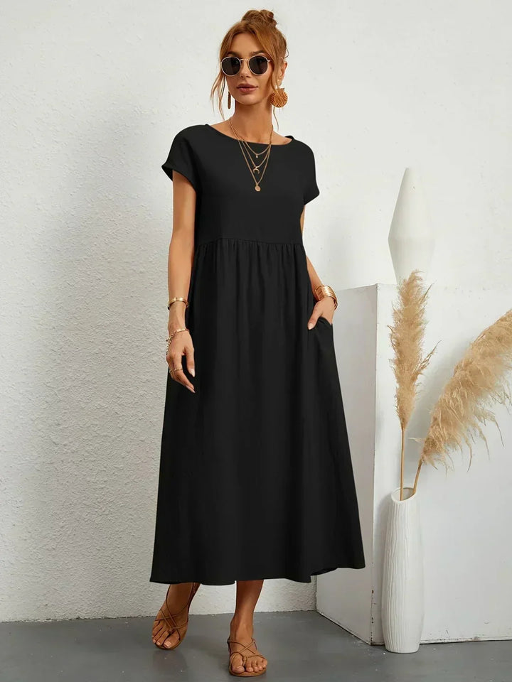 Lauren™ | Soft Lightweight Cotton Dress with Pockets