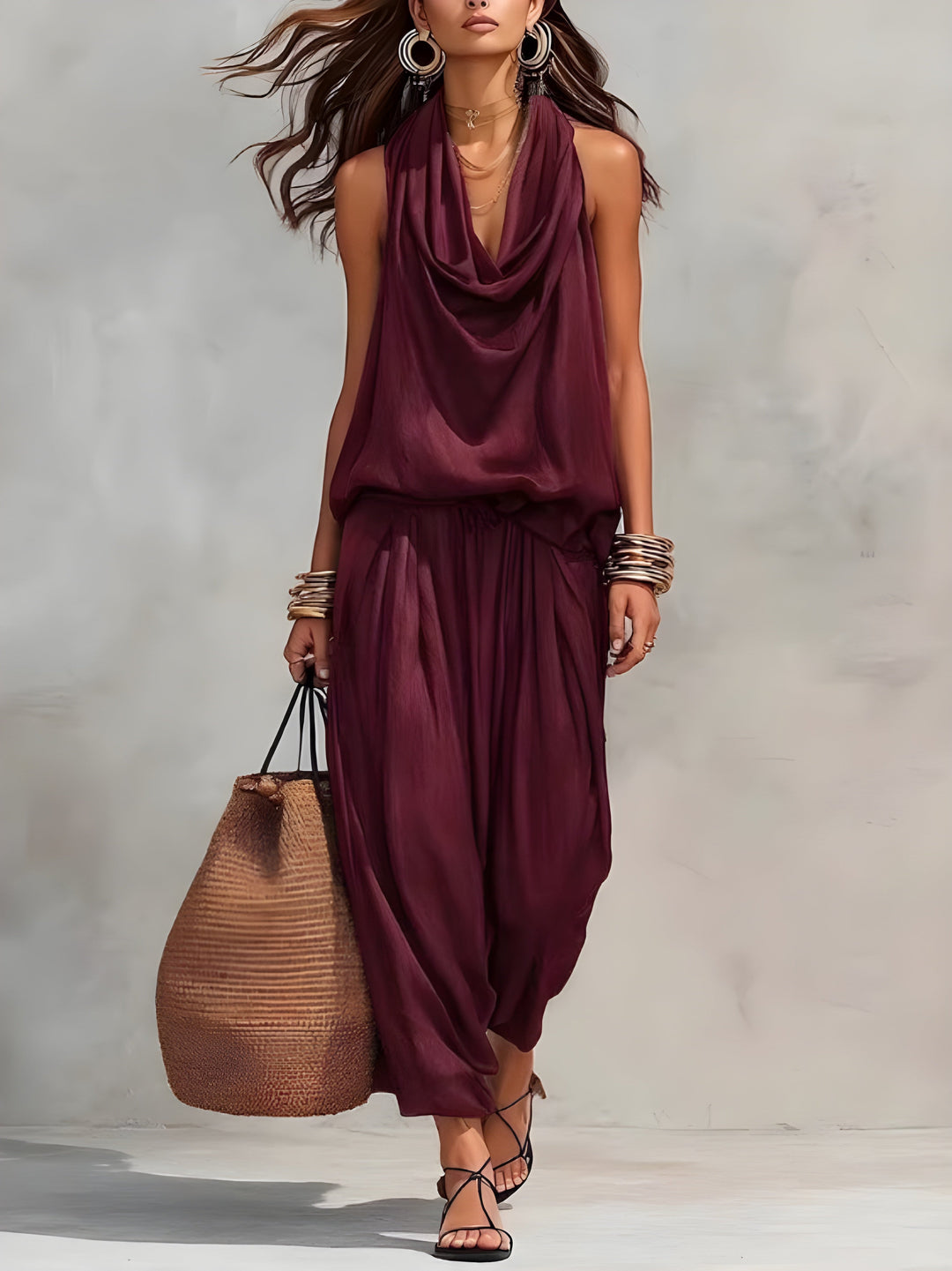 Maud™ | Elegant Flowing Two-Piece Co-ord Set