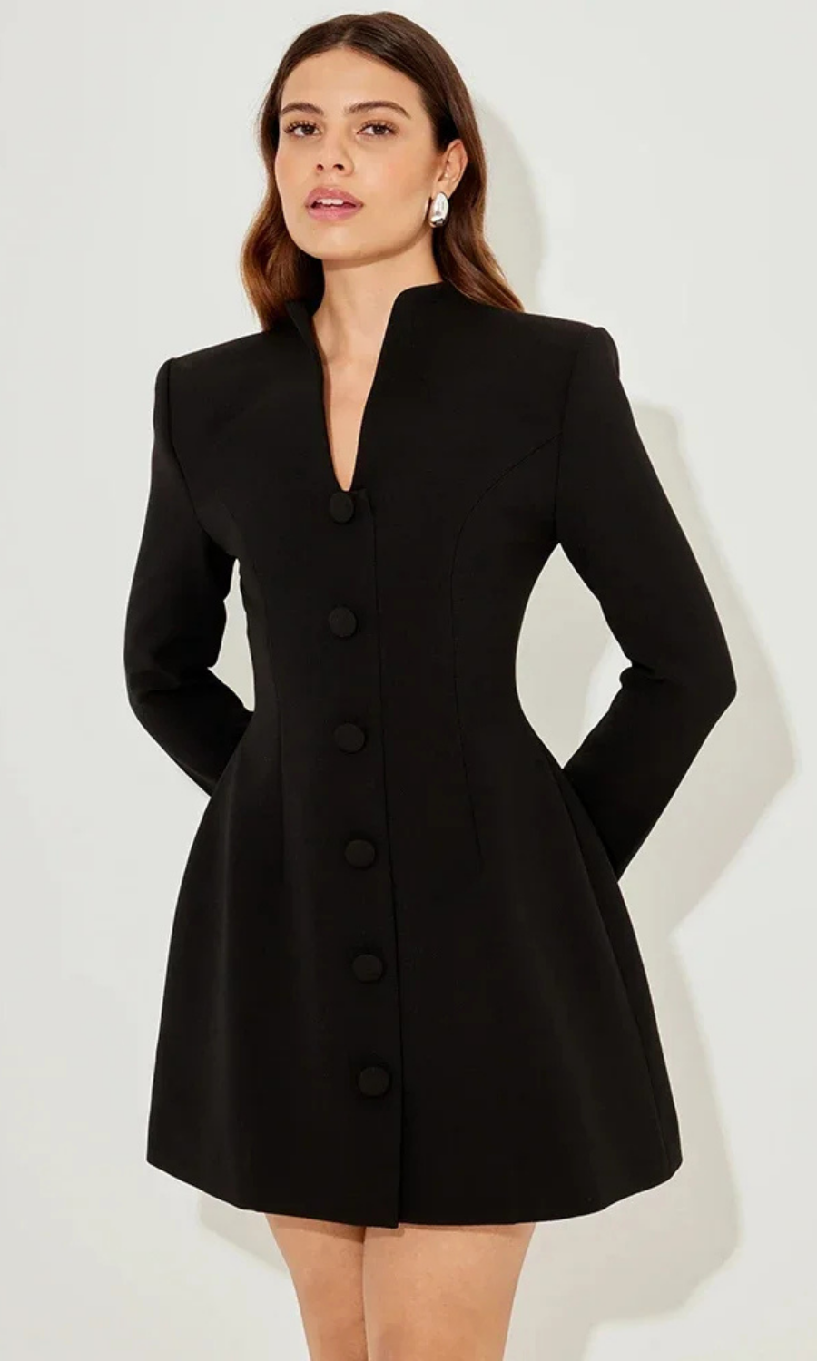 Cynthia™ | Structured Button-Front Dress