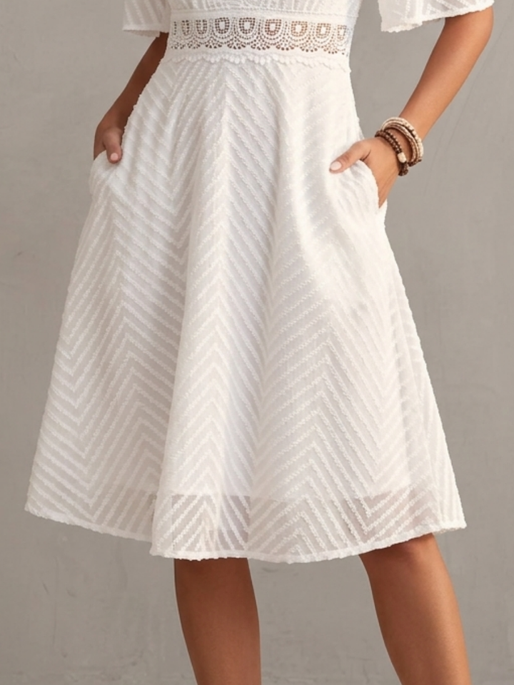 Marian™ | Elegant Light Lace Dress