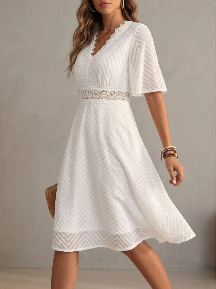 Marian™ | Elegant Light Lace Dress