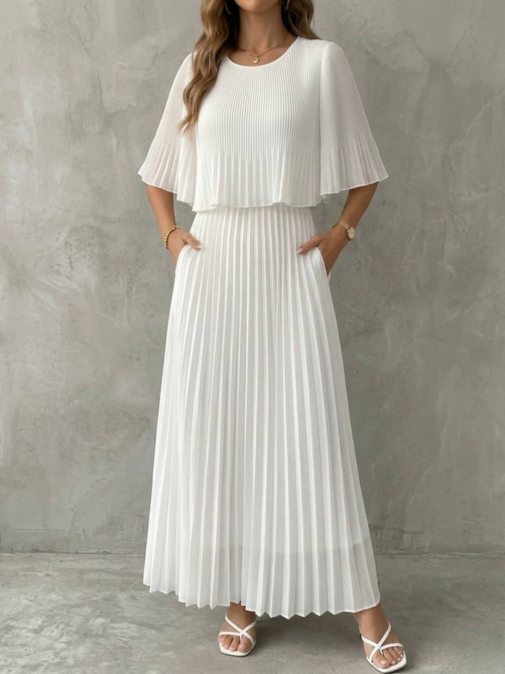 Rebecca™ | Elegant Co-ord Set with Top and Pleated Skirt
