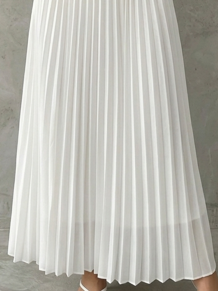 Rebecca™ | Elegant Co-ord Set with Top and Pleated Skirt