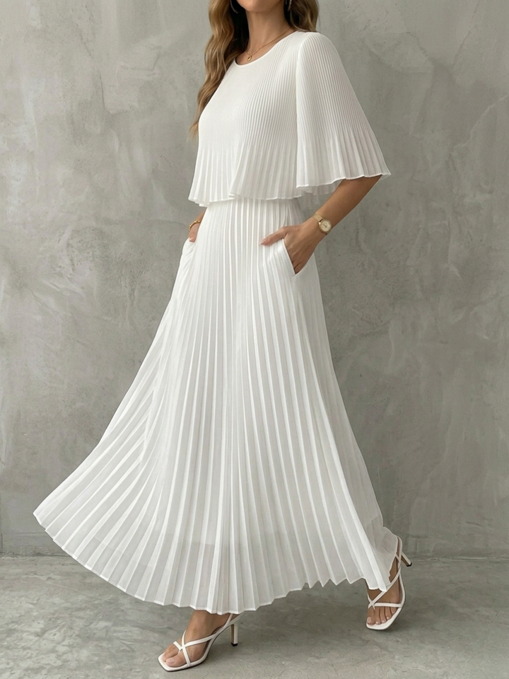 Rebecca™ | Elegant Co-ord Set with Top and Pleated Skirt