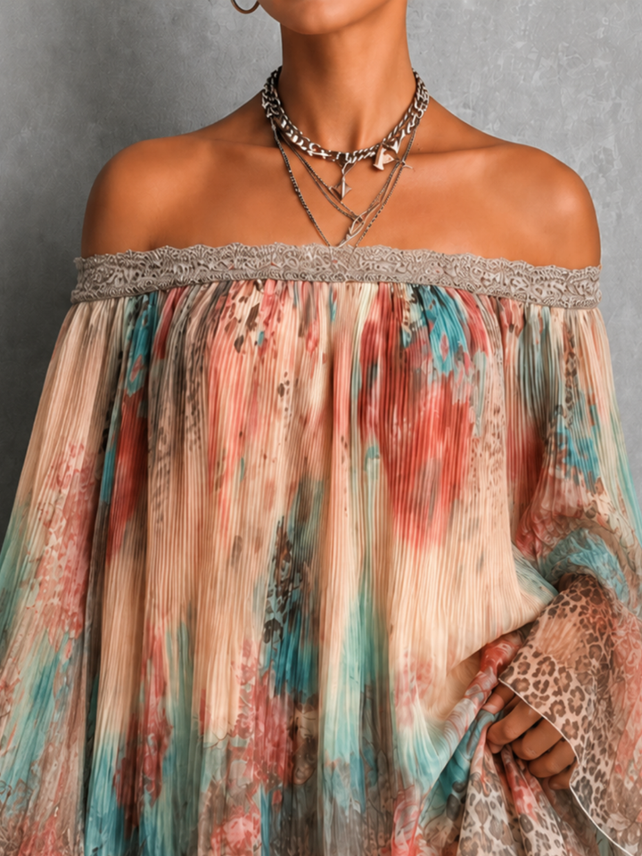 Mabel™ | Printed Bohemian Flowing Dress
