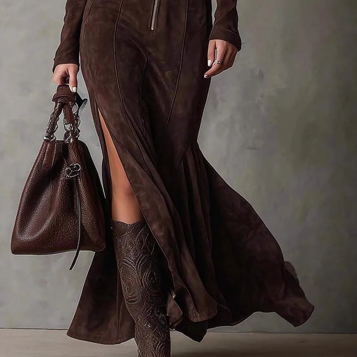 Hope™ | Long Dress with Zip and Belt