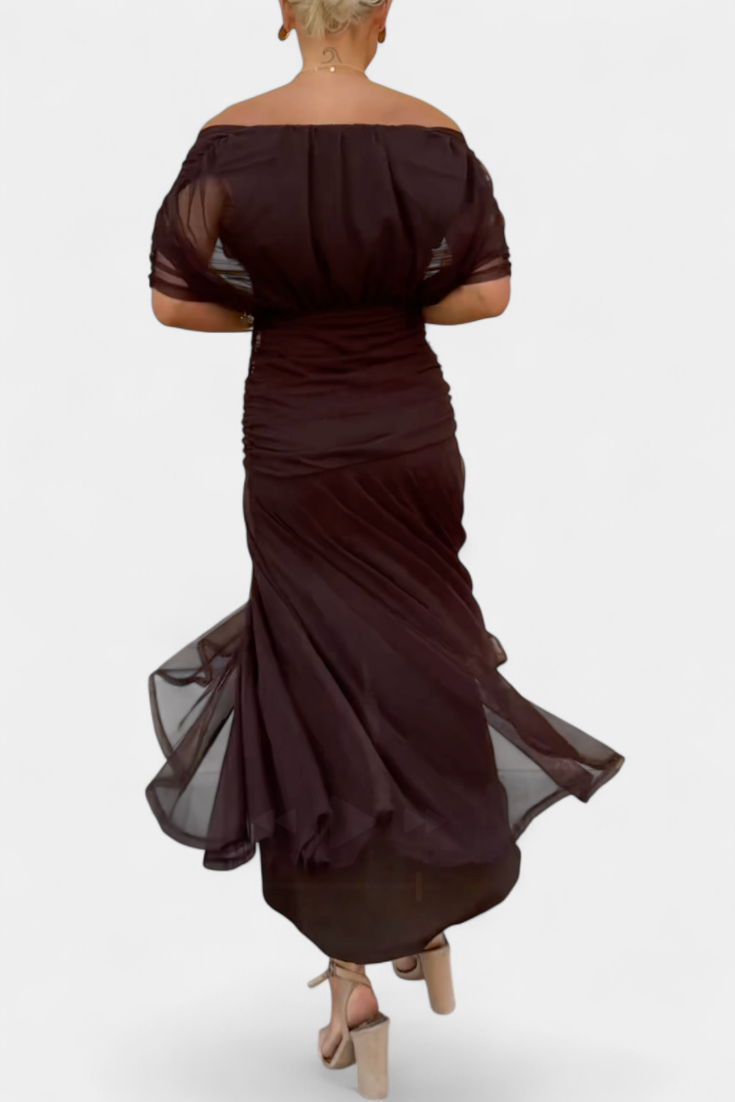 Veronica™ | Long Dress with Enchanted Floral Print and V-Neck