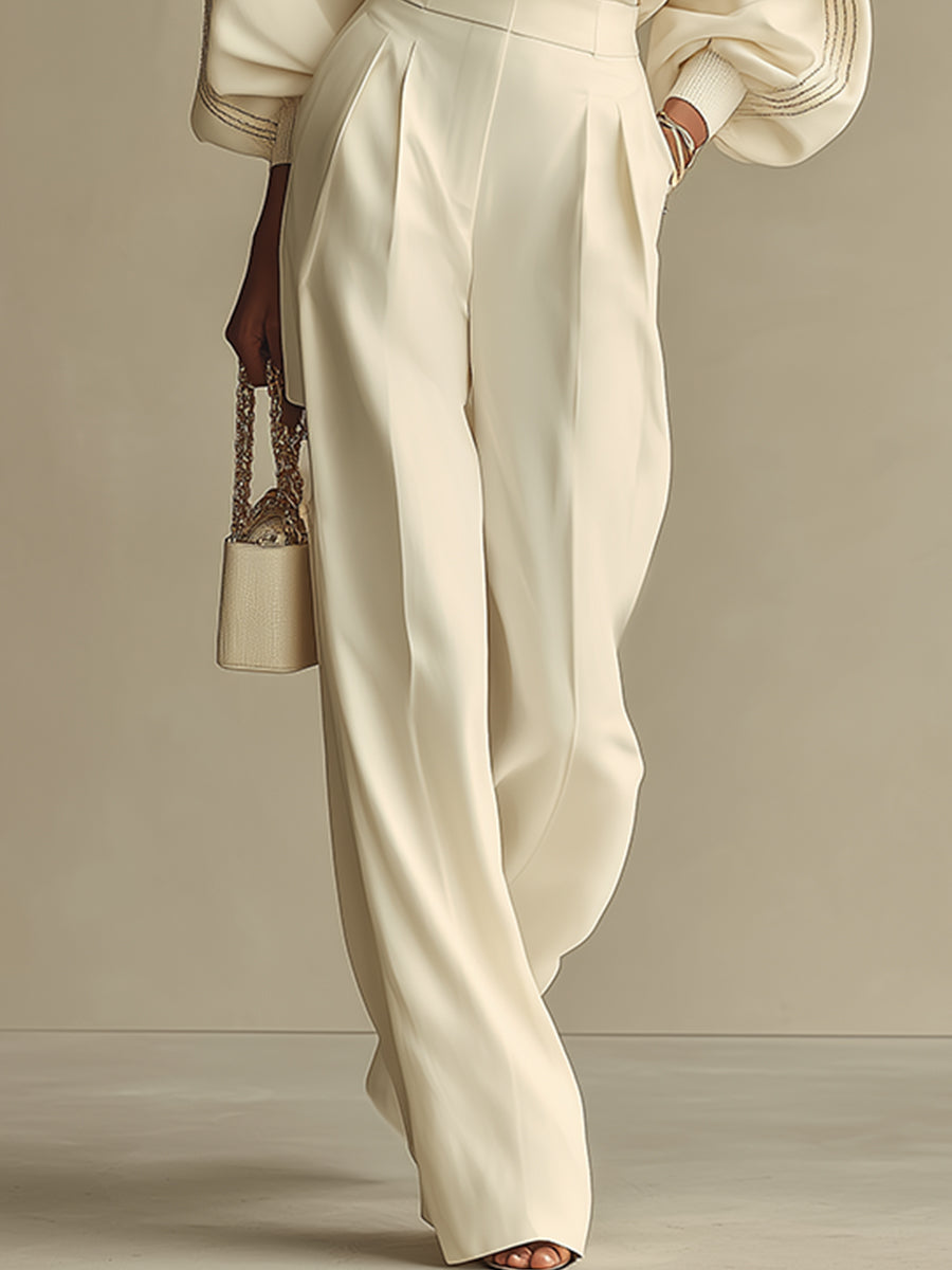 Doris™ | Elegant Jumper and Wide-Leg Trousers Co-ord Set