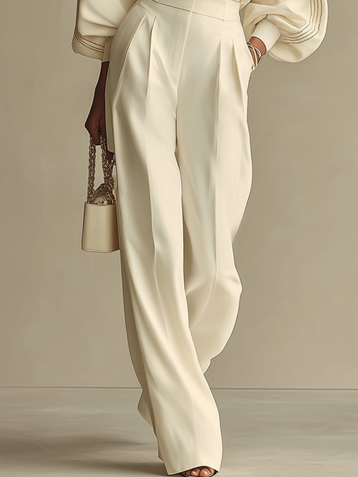 Doris™ | Elegant Jumper and Wide-Leg Trousers Co-ord Set