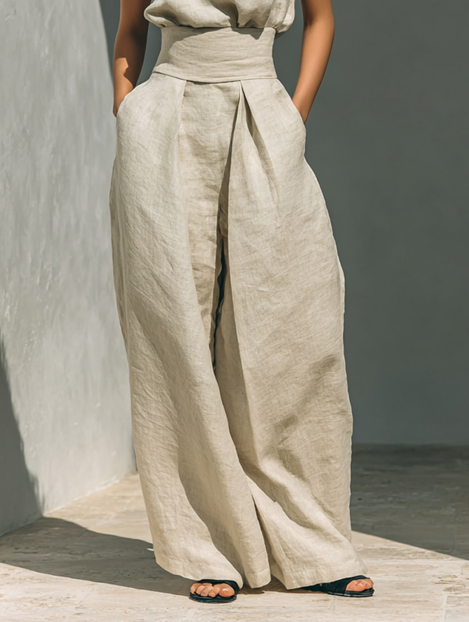 April™ | Flowing Linen-Blend Co-ord Set