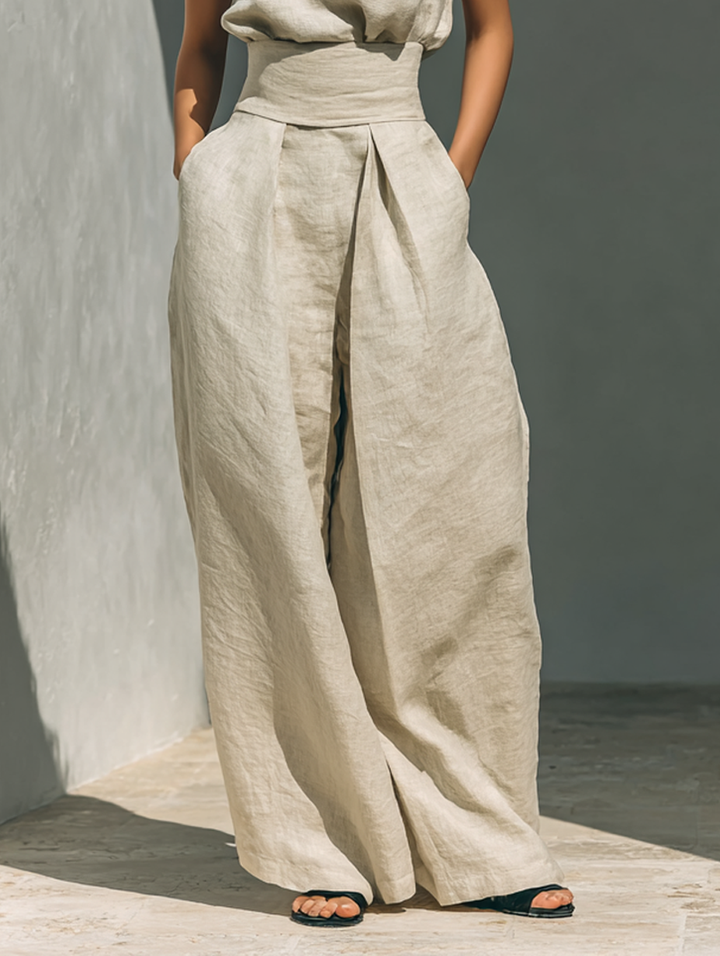 April™ | Flowing Linen-Blend Co-ord Set