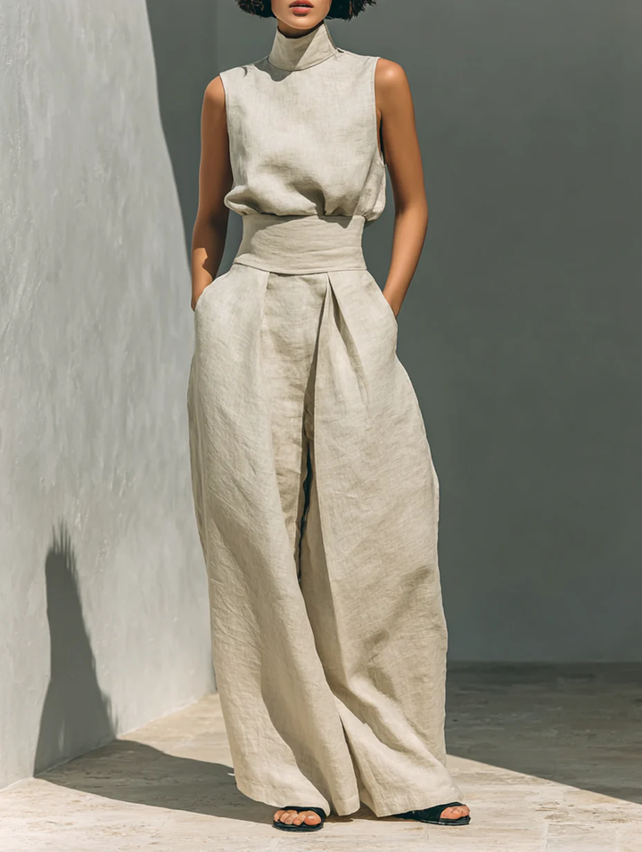 April™ | Flowing Linen-Blend Co-ord Set