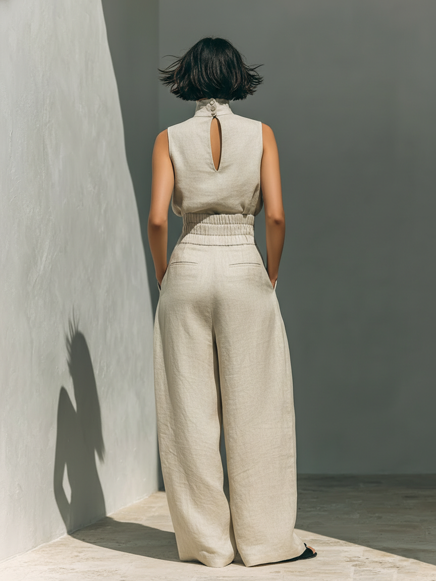 April™ | Flowing Linen-Blend Co-ord Set
