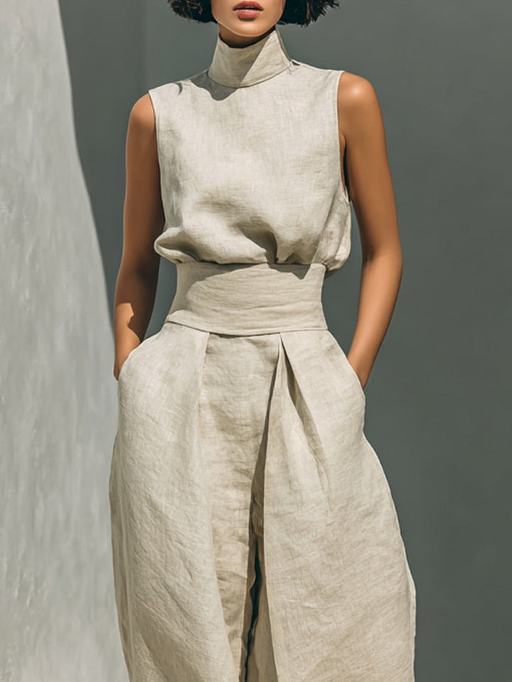 April™ | Flowing Linen-Blend Co-ord Set