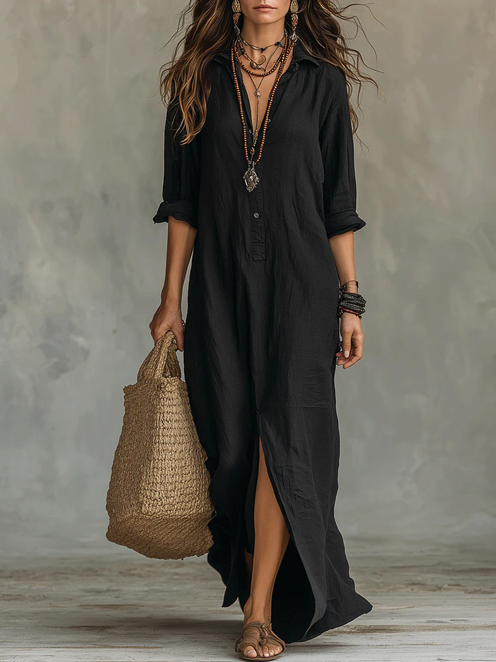 Adelaide™ | Comfortable Flowing Long Dress in Bohemian Style
