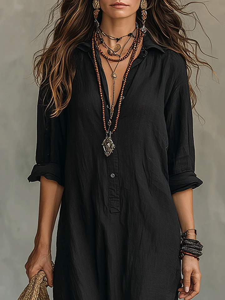 Adelaide™ | Comfortable Flowing Long Dress in Bohemian Style