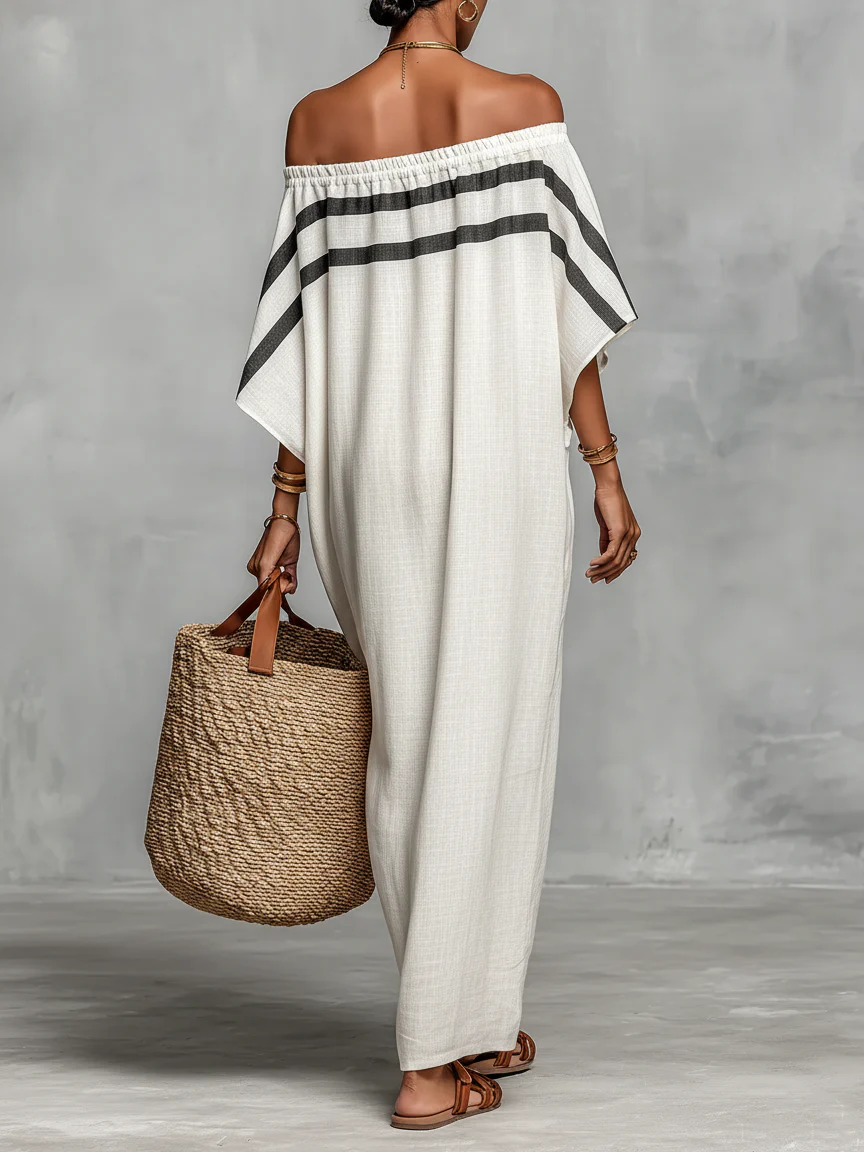 Gracie™ | Flowing Off-the-Shoulder Maxi Dress