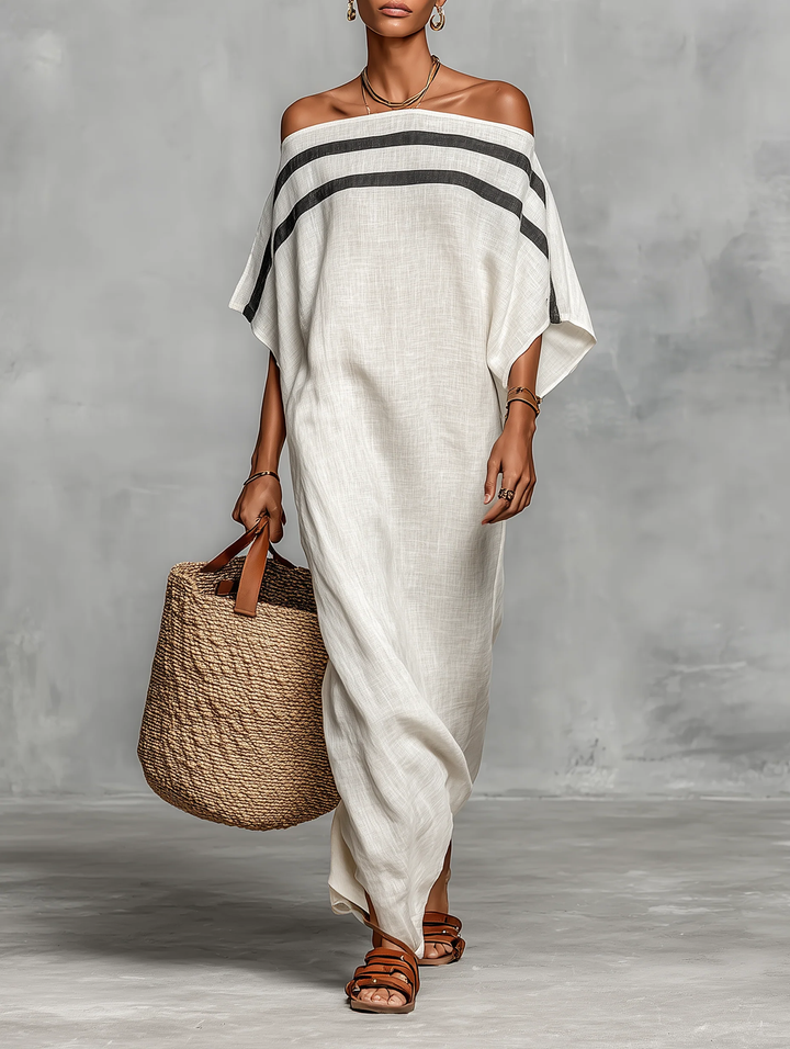 Gracie™ | Flowing Off-the-Shoulder Maxi Dress
