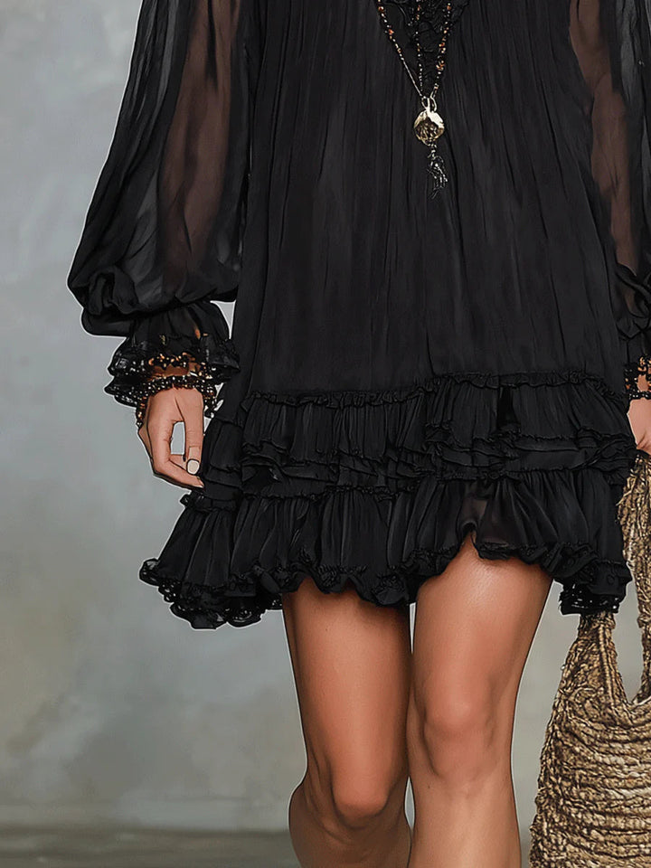 Lily™ | Flowing Bohemian Dress with Ruffles