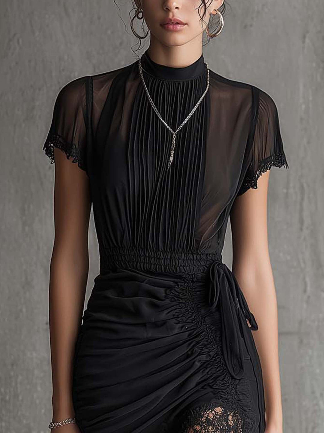 Pearl™ | Elegant Lace and Mesh Dress
