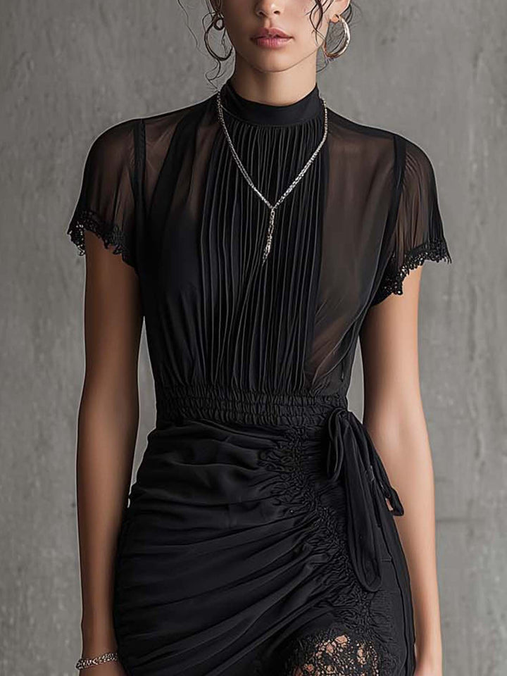 Pearl™ | Elegant Lace and Mesh Dress