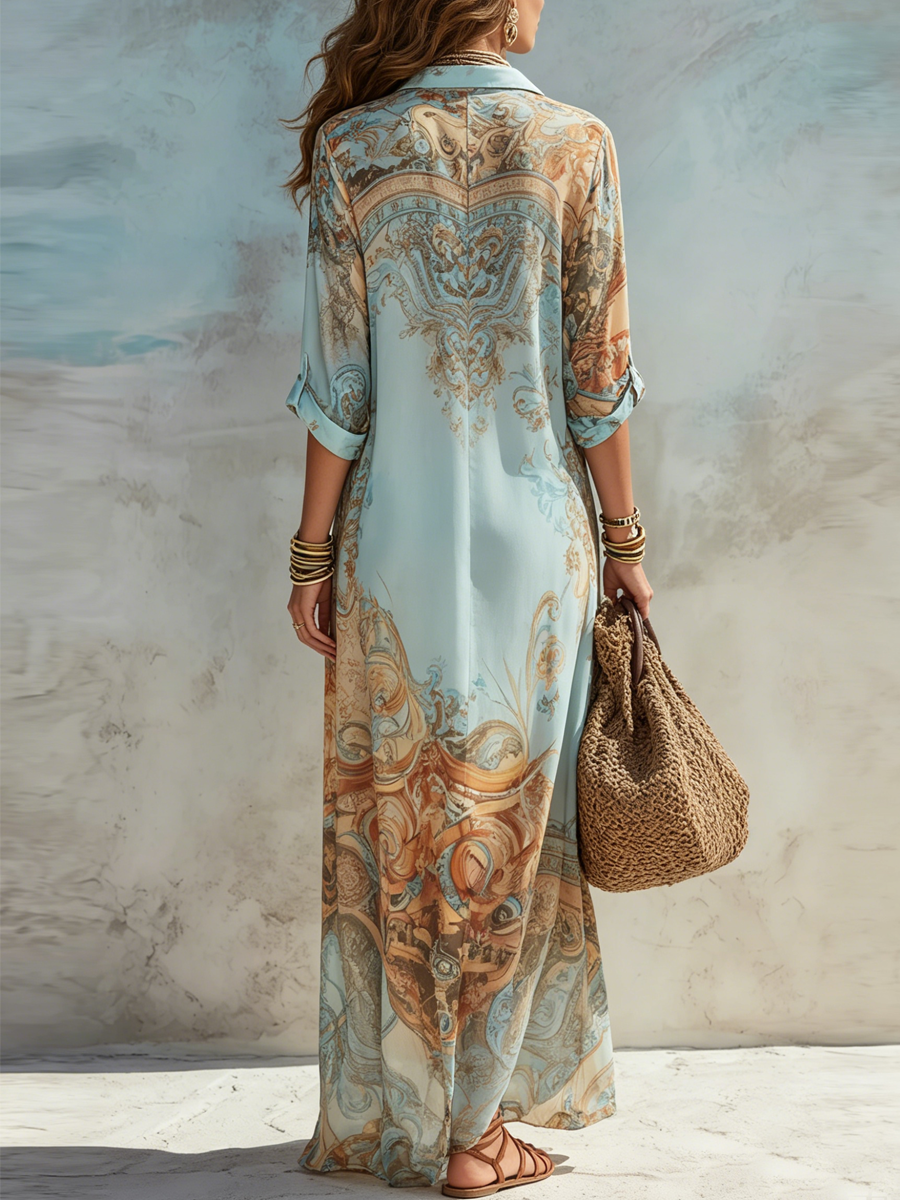 Annabel™ | Printed Bohemian Maxi Dress