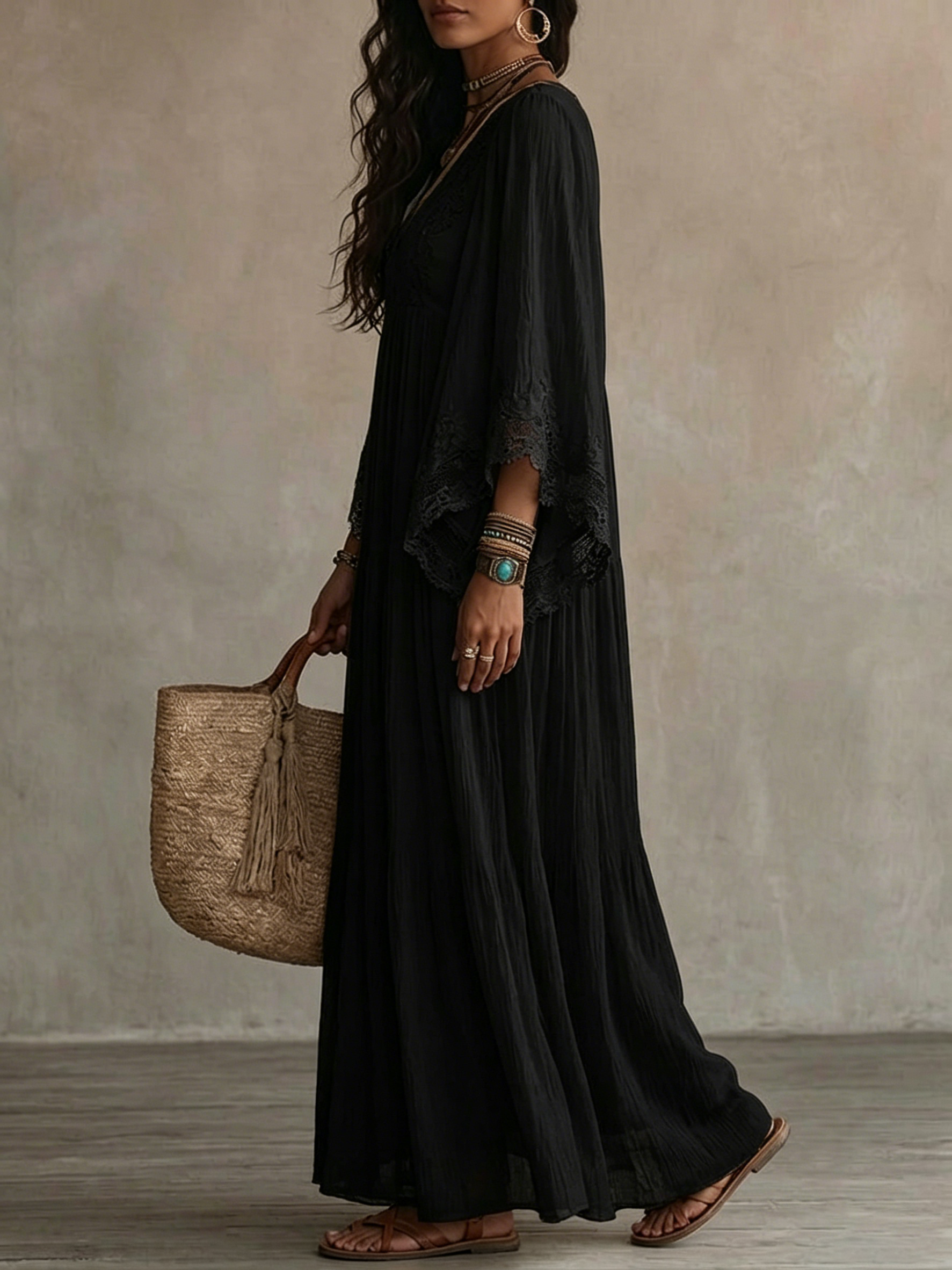 Isabella | Abito Chiffon Nero