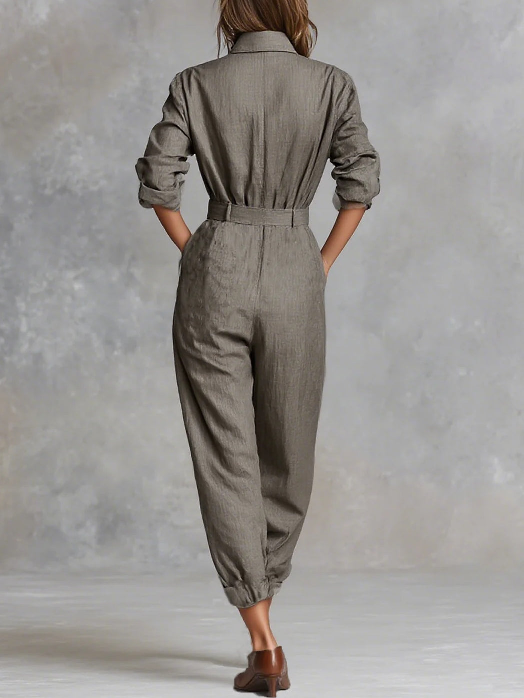 Philippa™ | Elegant Belted Jumpsuit