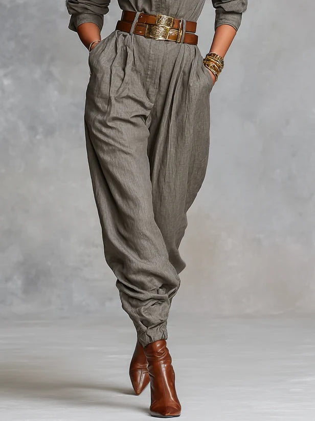 Philippa™ | Elegant Belted Jumpsuit