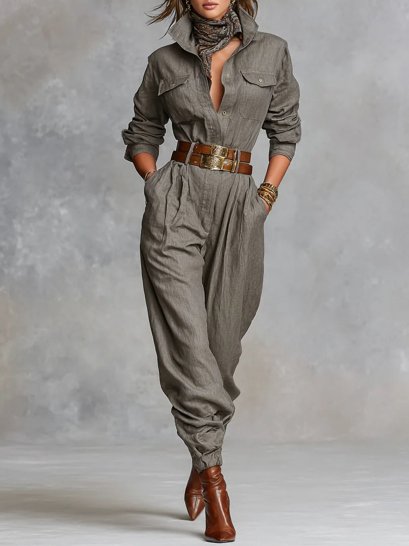Tuta Elegante con Cintura