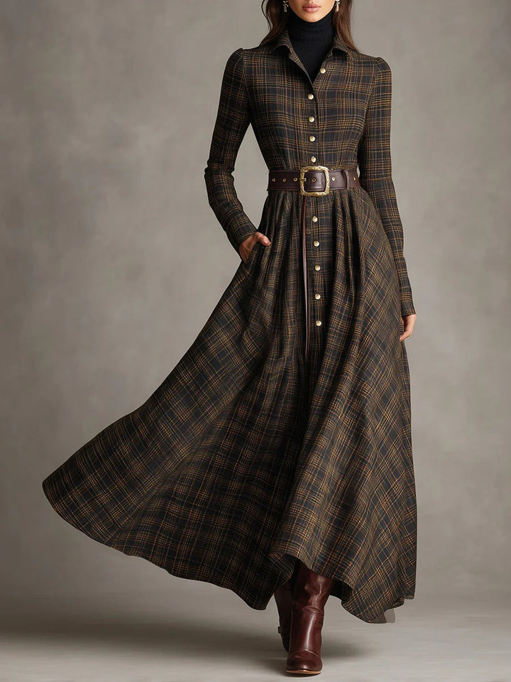 Amelia™ | Tartan Heritage Maxi Dress